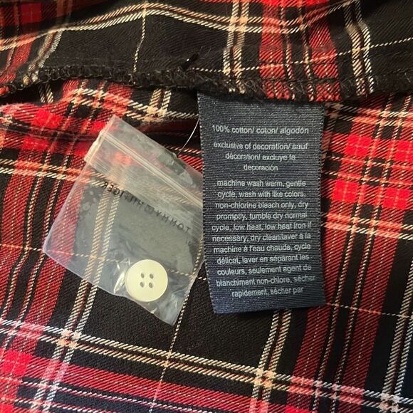 Tommy Hilfiger Women's Multicolor Plaid Long Sleeve Button Up Shirt Medium NWOT - Picture 9 of 9